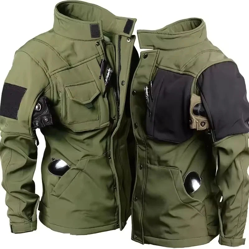 Chaqueta Táctica Shark para Hombre — Polar, Impermeable, Cortavientos