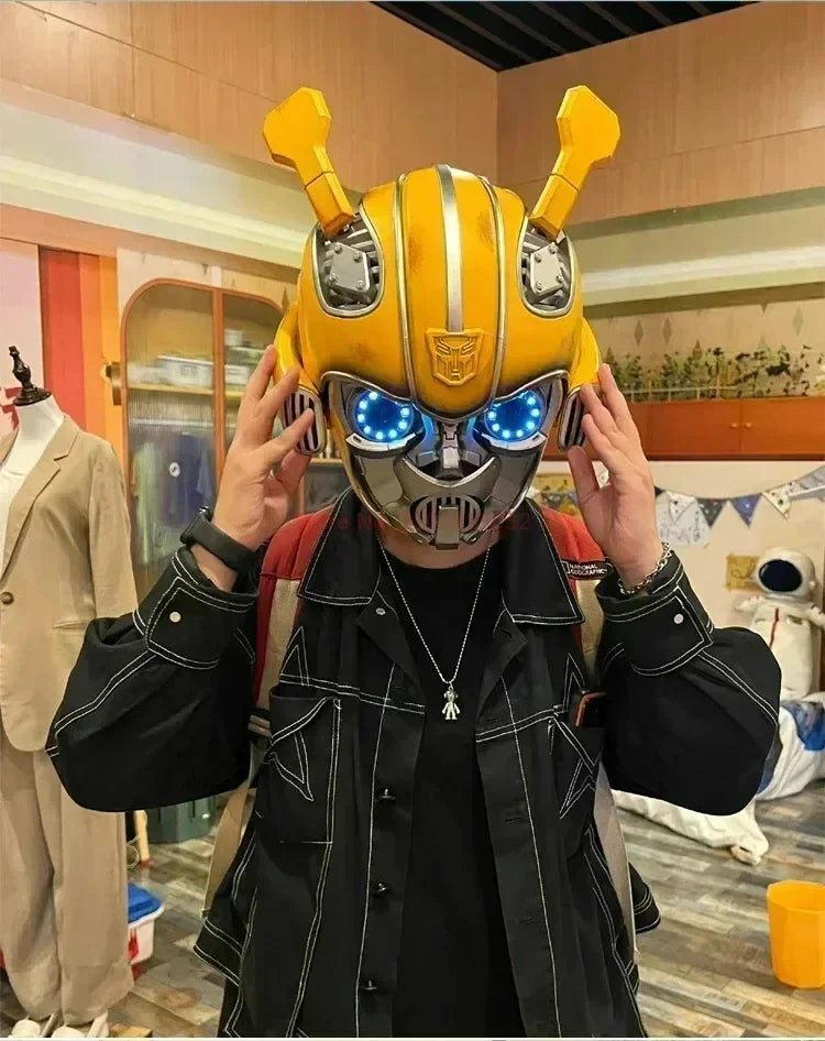 Casco de Iron Man de Marvel, Escala 1:1, MK50 MK5 MK17, con Control por Voz y Ojos Luminosos, Modelo Coleccionable para Adultos, Juguete de Navidad