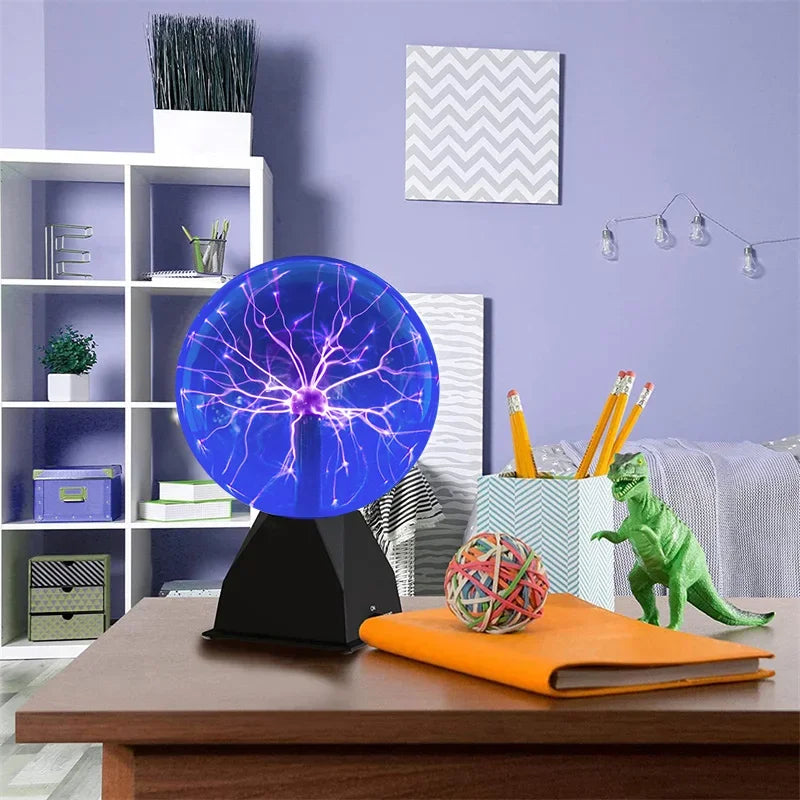Lámpara de Plasma Mágica LED, Bola de Cristal Táctil para Decoración