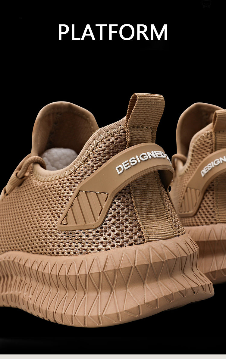 Zapatillas de correr transpirables para hombre, zapatos informales con plataforma a la moda para hombre, zapatos vulcanizados ligeros para mujer, zapatillas antideslizantes flexibles