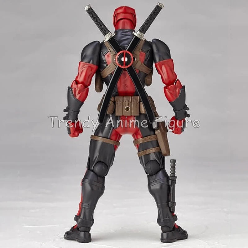 Figura de Acción Revoltech Deadpool, Kaiyodo Amazing Yamaguchi, Figuras de X-Men, Modelo de PVC de 16 cm, Muñeco de Wade Wilson Deadpool