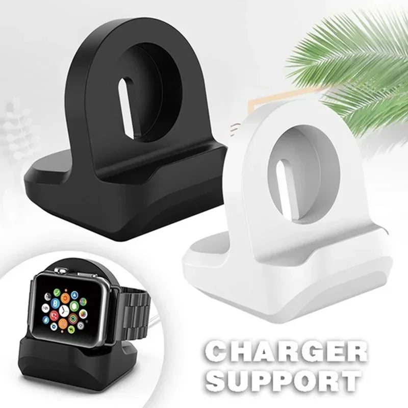 Base de Carga de Silicona Estable para Apple Watch Series 1-10 Ultra 2, Sin Necesidad de Ensamblaje, Cargador de Escritorio para Hogar, Dormitorio u Oficina