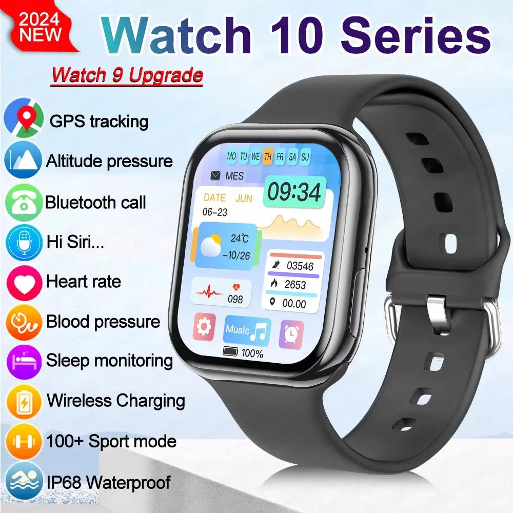 Reloj Inteligente Serie 10 con Llamadas Bluetooth, GPS y Monitor de Salud