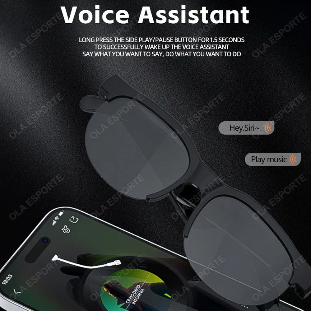 Gafas Inteligentes con Auriculares Bluetooth 5.3