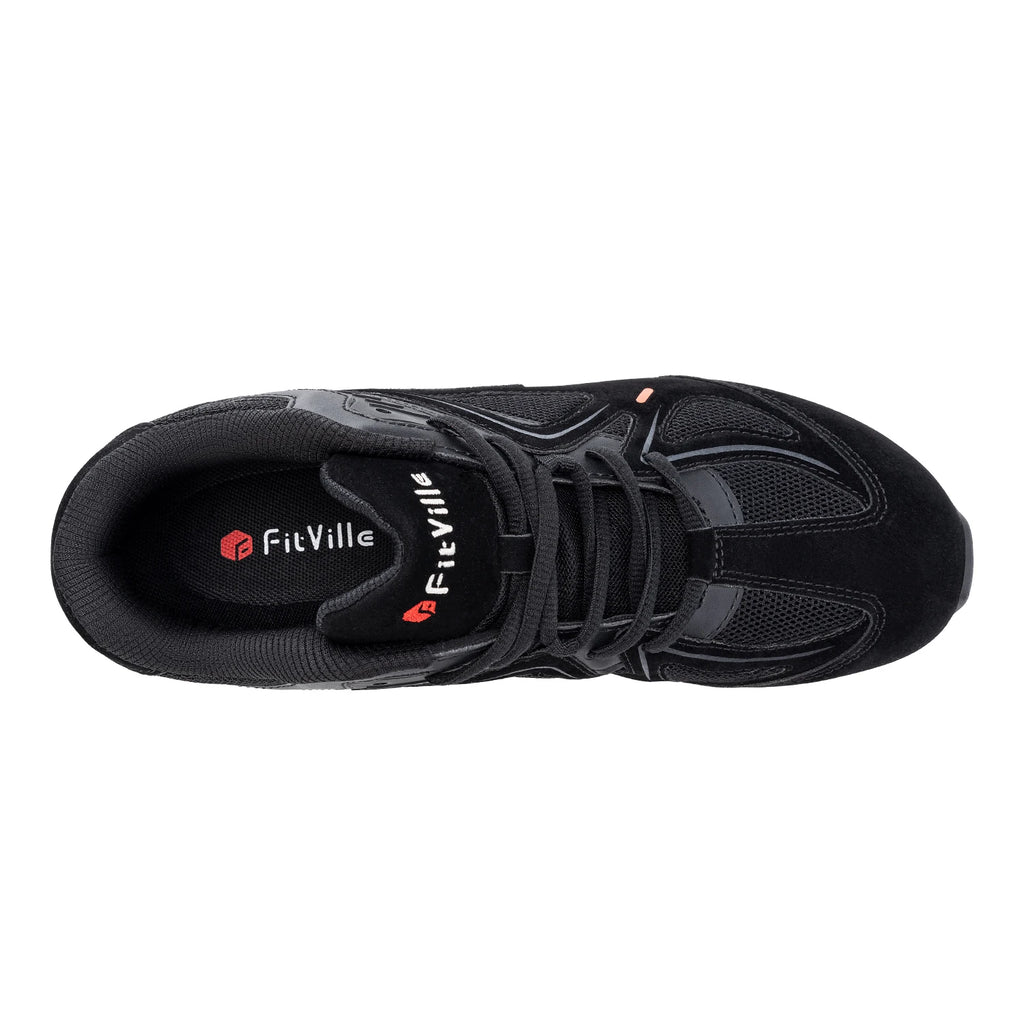 FitVille-zapatos para caminar Extra anchos para mujer, zapatillas ligeras de ancho para pie plano, fascitis Plantar, alivio del dolor en el talón