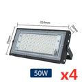 Reflector LED 50W/100W IP65 Impermeable para Jardín, Garaje y Exteriores x4