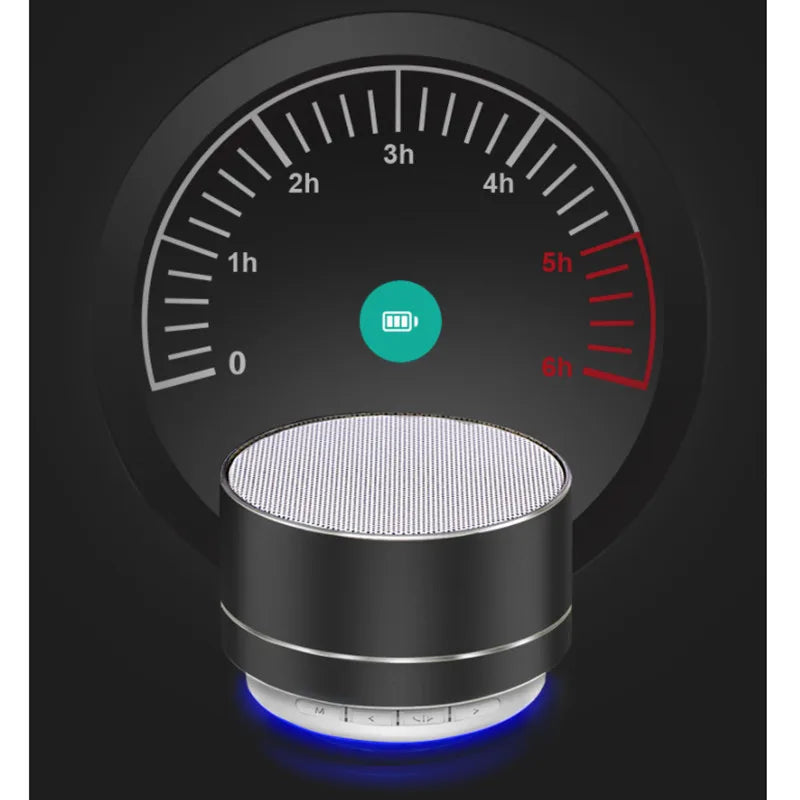 Altavoz Bluetooth inalámbrico A10, cañón de acero pequeño, Subwoofer, Mini tarjeta de regalo portátil, Altavoz Bluetooth, altavoces de Color para exteriores