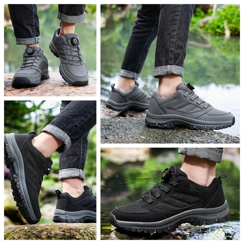 Zapatillas Deportivas Hombre con Hebilla Giratoria - Senderismo 39-48