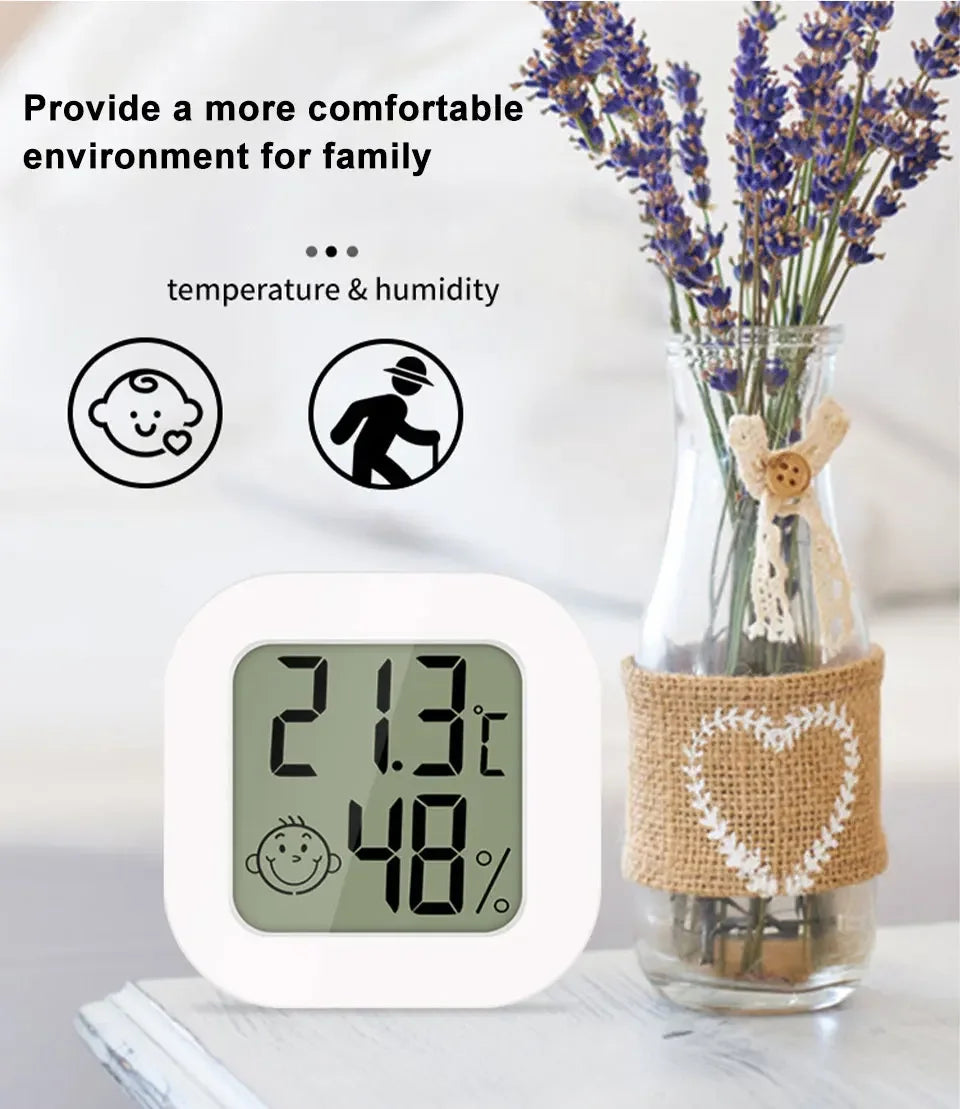 Termómetro Digital LCD con Higrómetro para el Hogar