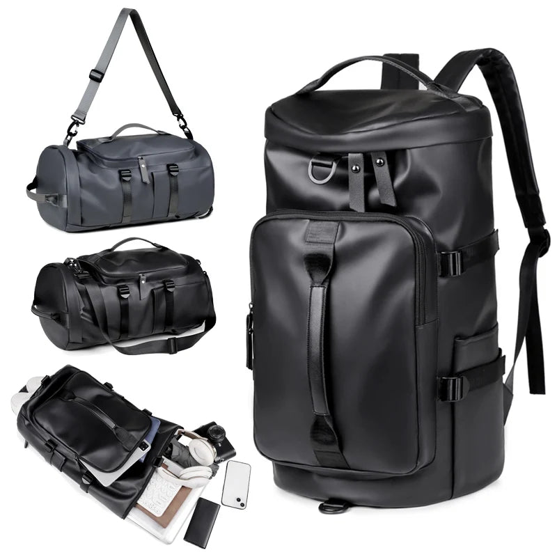 Mochila de viaje, bolsa de transporte grande con compartimento para zapatos aprobada por la aerolínea, mochila para ordenador portátil de 17 pulgadas, fitnes de trabajo de negocios