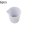 Tazas medidoras de silicona para resina, suministros de resina con vasos de silicona, vasos para mezclar resina, palitos para revolver de silicona, vaso para mezclar epoxi