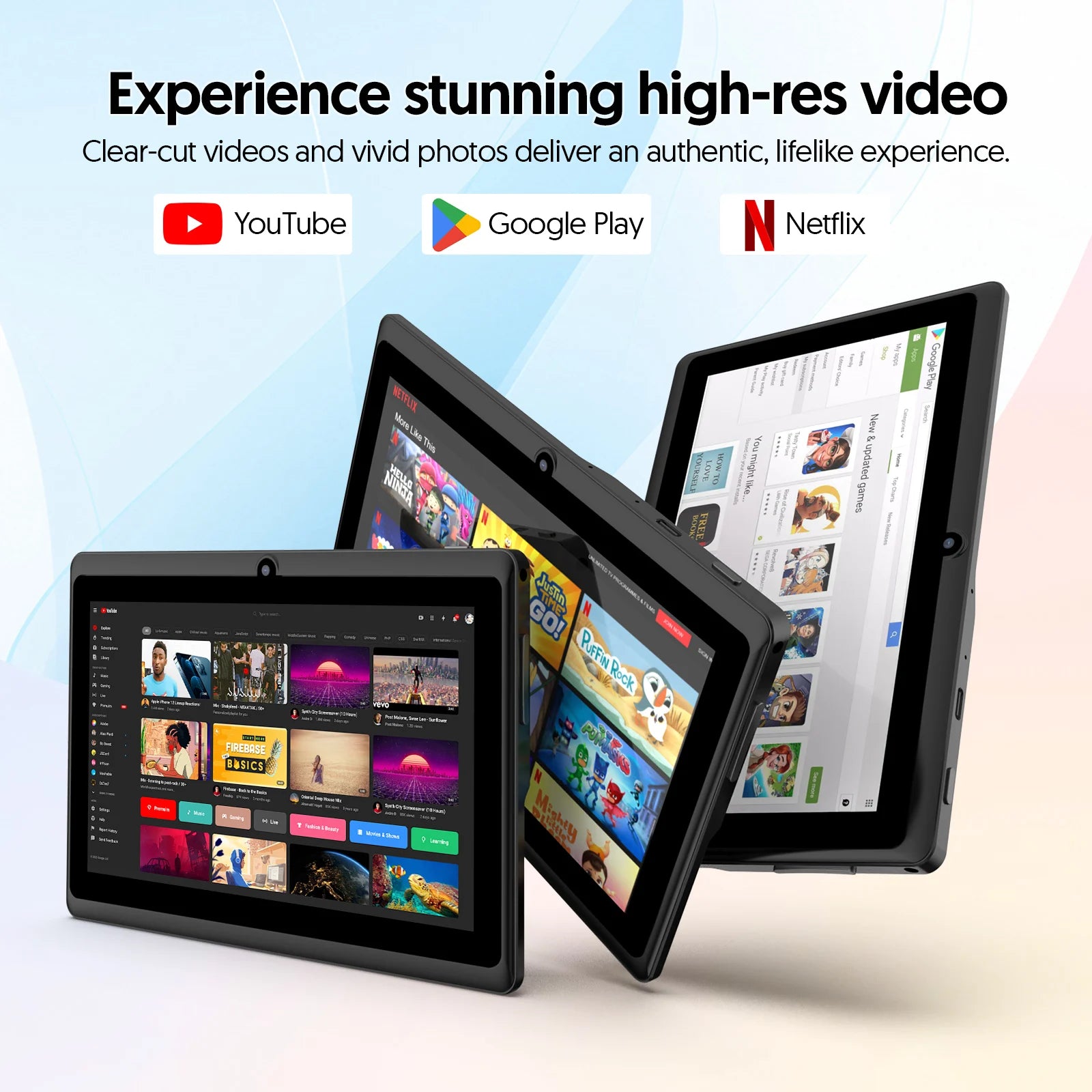 Tablet Android 13 de 7 pulgadas, 4GB RAM, 32GB, pantalla IPS HD