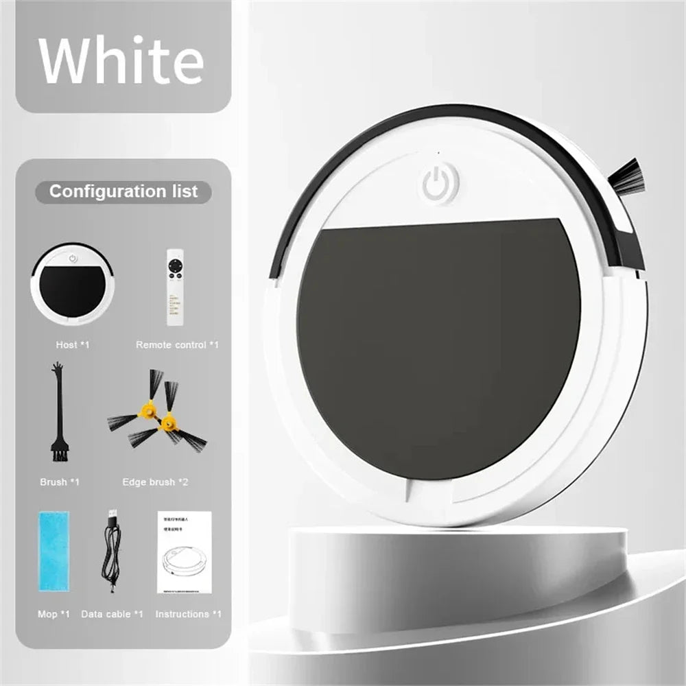 Fregona Inteligente Multifuncional, Aspiradora con Control Remoto, Robot Silencioso