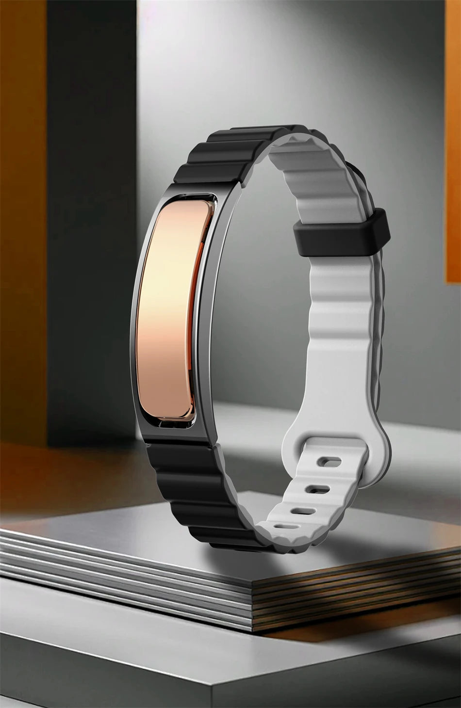 Pulsera inteligente con monitor cardíaco y seguimiento de sueño