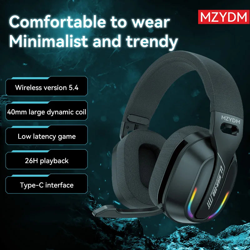 MZYDM Auriculares Intrauditivos Gaming Bluetooth 5.4