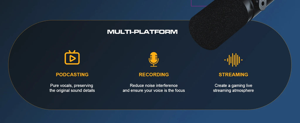 Kit de Micrófono para Juegos XLR/USB: Micrófono Dinámico para PC para Streaming y Podcasting, Botón de Silencio, Efectos de Reverberación, Micrófono RGB para Computadora con Brazo