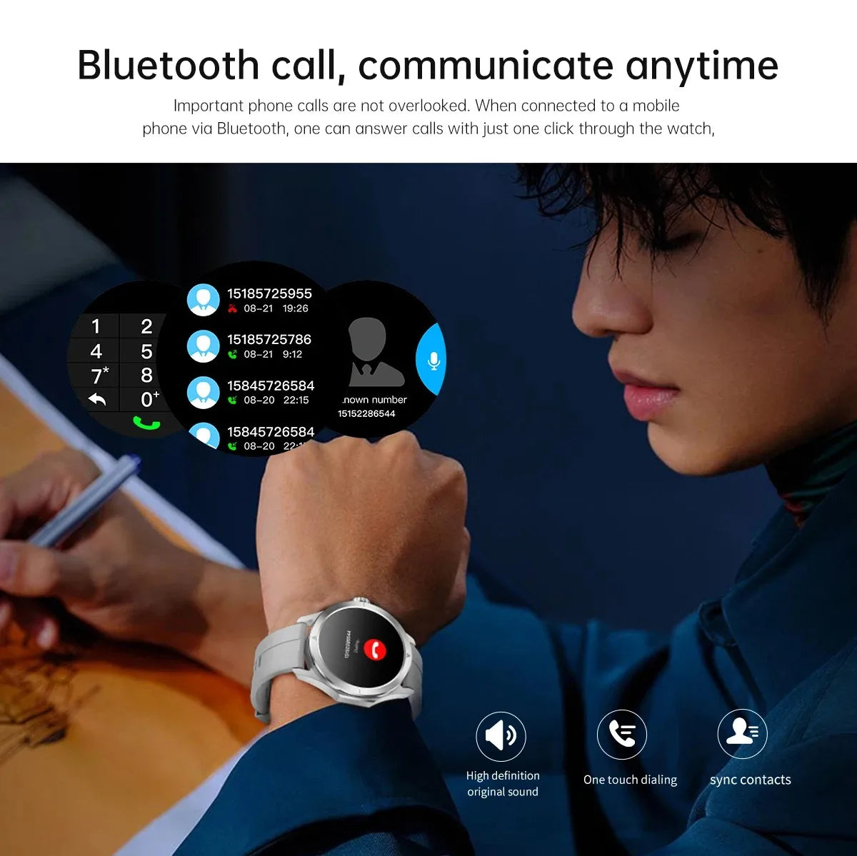 Nuevo para Xiaomi S4 Ultra deportes al aire libre reloj inteligente hombres 1,53 pulgadas AMOLED NFC GPS brújula ritmo cardíaco impermeable BT llamada Smartwatch