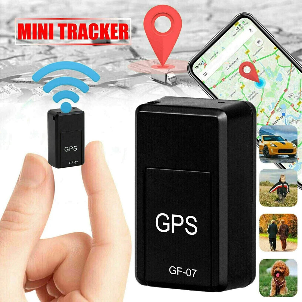 Minirastreador GPS para coche, localizador antirrobo en tiempo Real, localizador de mascotas, posicionador de mensajes SIM, 1-5 piezas, GF-07
