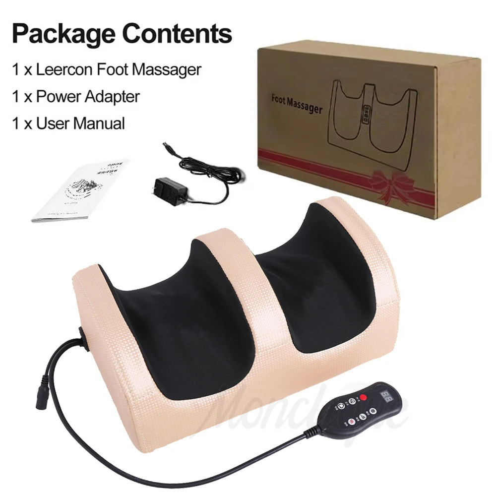 Máquina masajeadora de pies con calefacción eléctrica, amasadora de pies, compresa caliente, vibración, masaje de piernas y pies, regalo de Navidad para el hogar, Día de San Valentín
