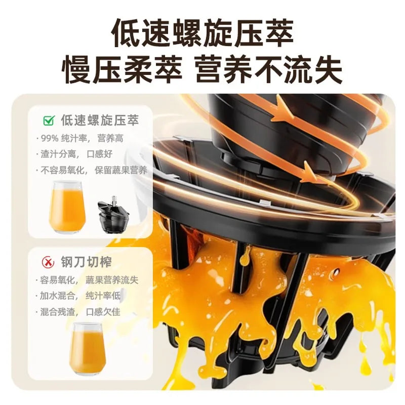 Extractor de Jugos Eléctrico Automático con Separador de Pulpa