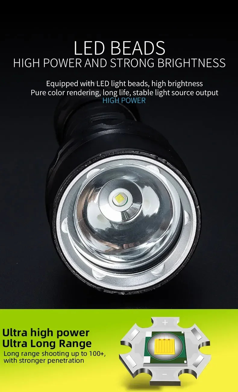 Linterna de Buceo LED Impermeable IP68