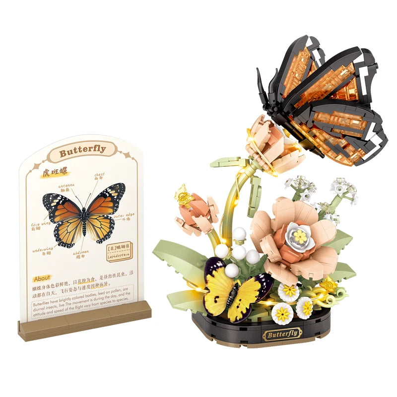 Bloques de Construcción de la Serie de Insectos Brillantes LOZ, Mini Modelo DIY, Decoración para el Hogar, Regalo de Cumpleaños para Adultos