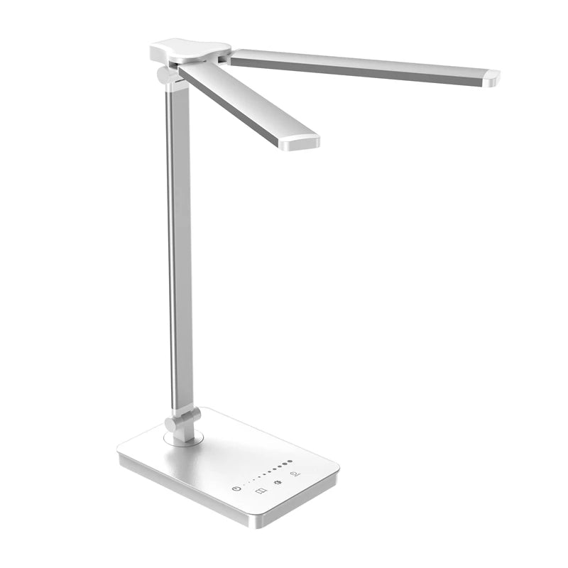 Lámpara de Escritorio LED Doble Cabezal 5 Modos