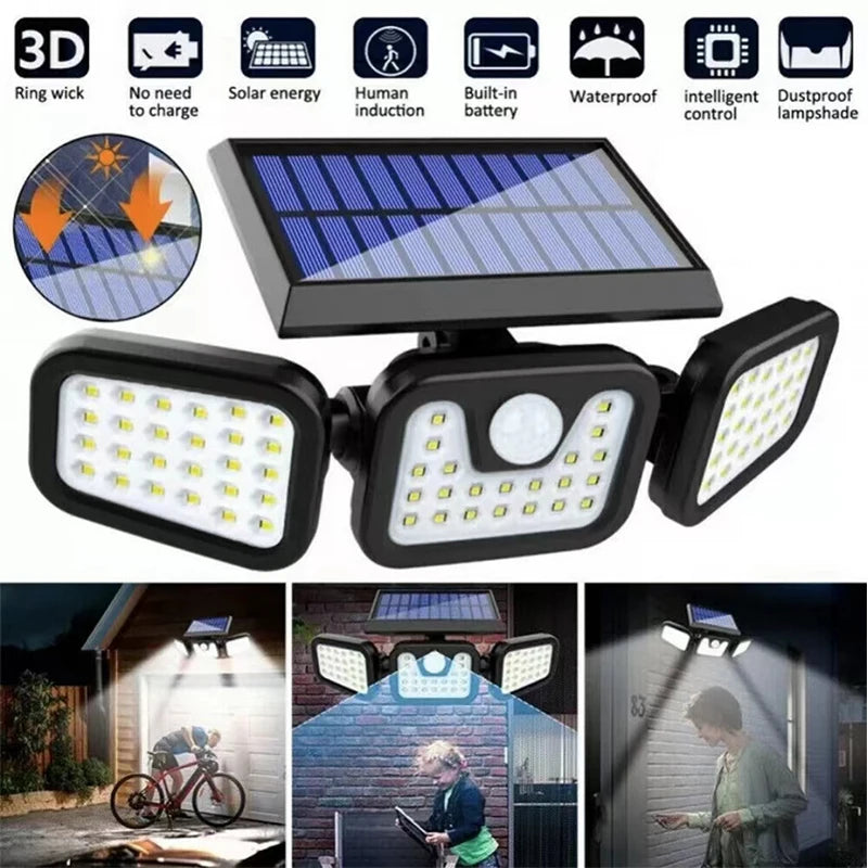 Luces Solares con Sensor de Movimiento para Exterior
