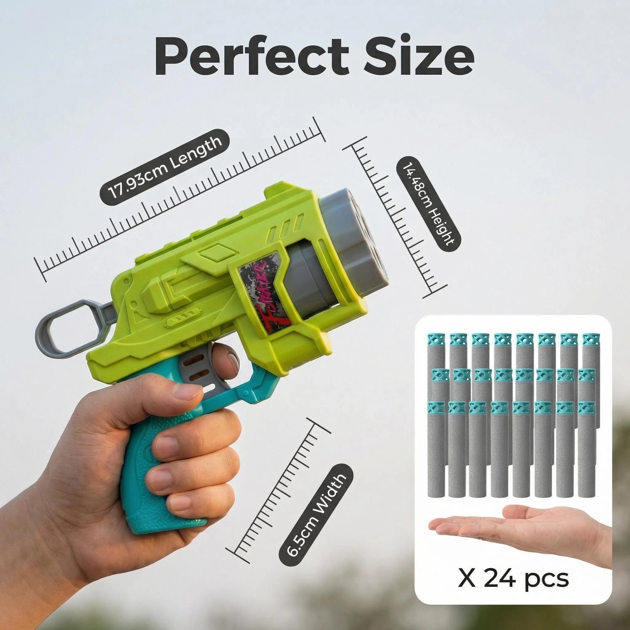 Nuevo Lanzador Manual de Dardos de Espuma para Niños, Pistola de Juguete de Combate con Munición Segura, Opciones Multicolor para Niños