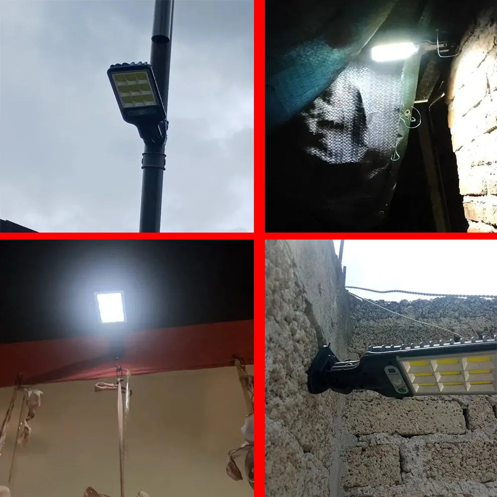 Luz Solar LED 108 para Exterior con Sensor de Movimiento 3 Modos