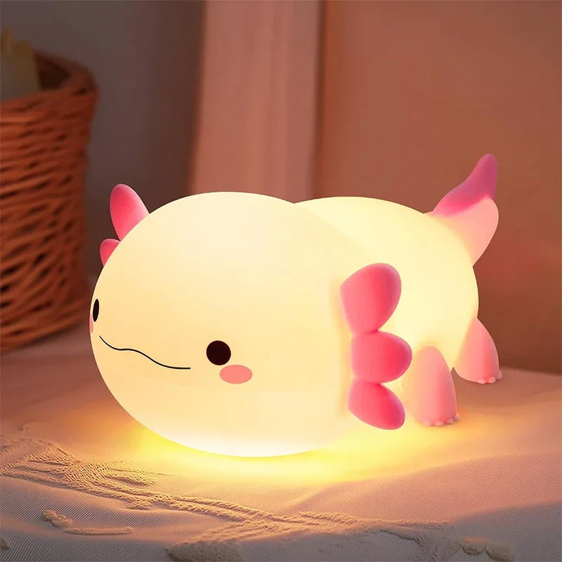 Luz nocturna de silicona suave: lámpara de noche regulable de 3 niveles con control táctil recargable por USB para guardería, niños, bebés y decoración de regalo