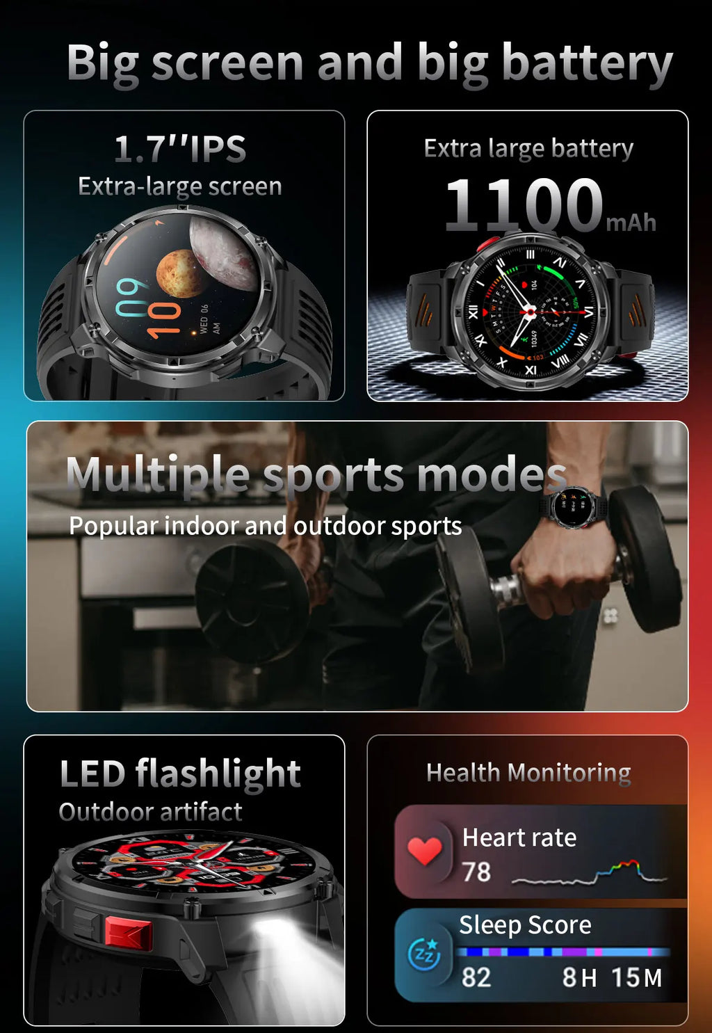 T-Rex3 Ultra Reloj Inteligente GPS IP69K
