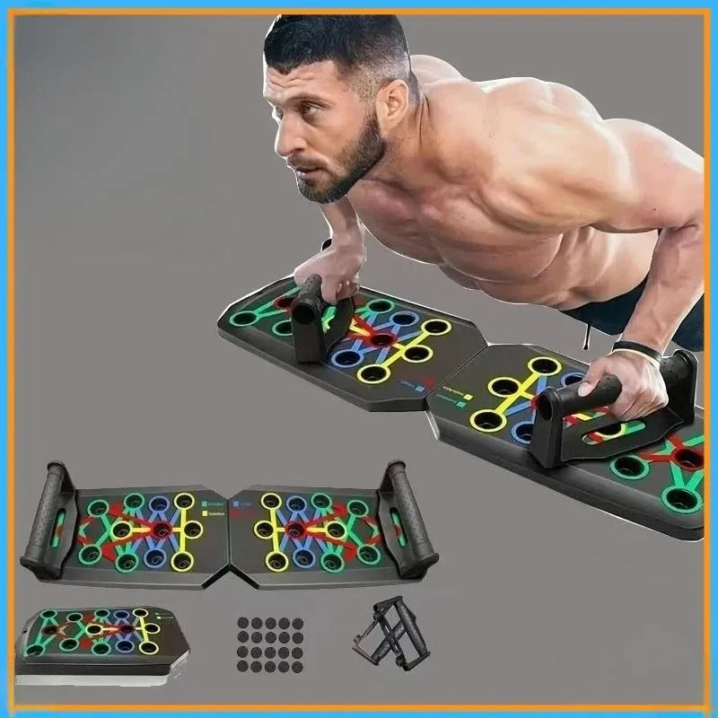 Tabla de flexiones plegable multifuncional para fitness en casa o exteriores