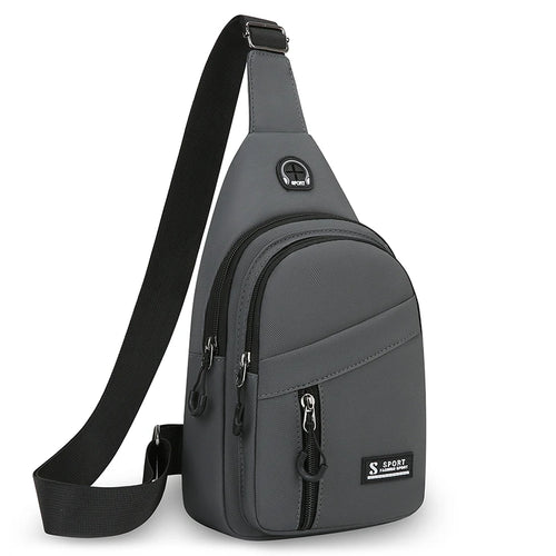 1 bolso cruzado ajustable para hombres y mujeres, bolso deportivo para el pecho de 38,1 cm, mochila duradera para viajes y senderismo