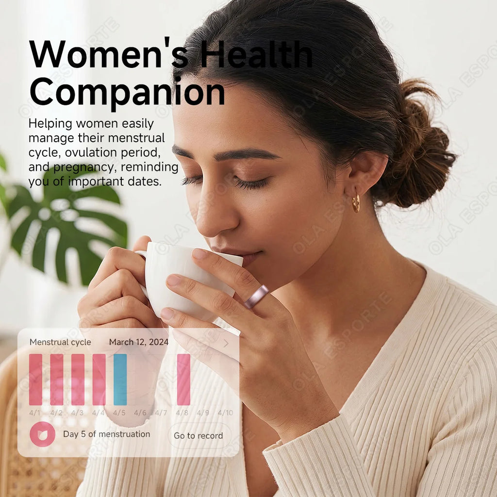 Nuevo Anillo Inteligente R12 2026 con Caja de Carga, Gestor de Salud, Resistente al Agua IP68 5 ATM, Múltiples Modos Deportivos, Anillos Inteligentes para Hombres y Mujeres