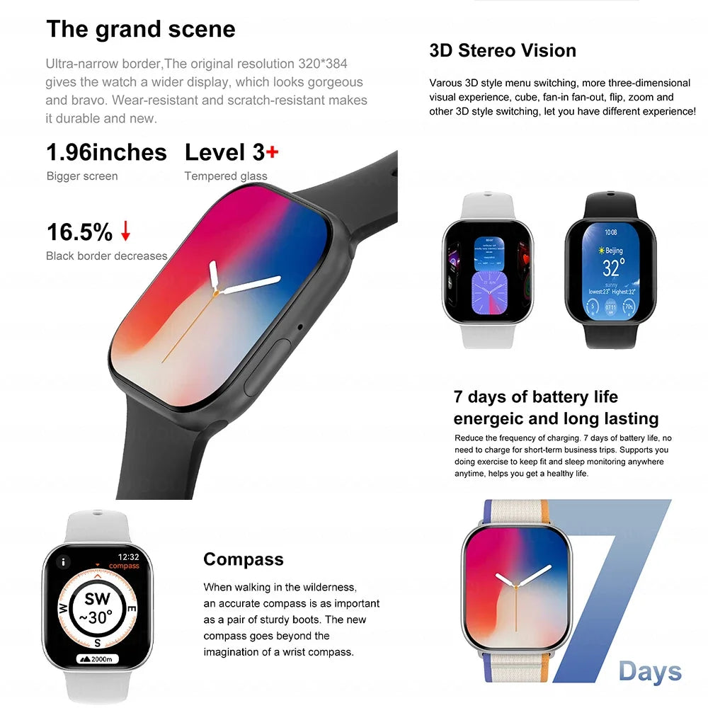 DT Watch X Mini Reloj Inteligente NFC AMOLED
