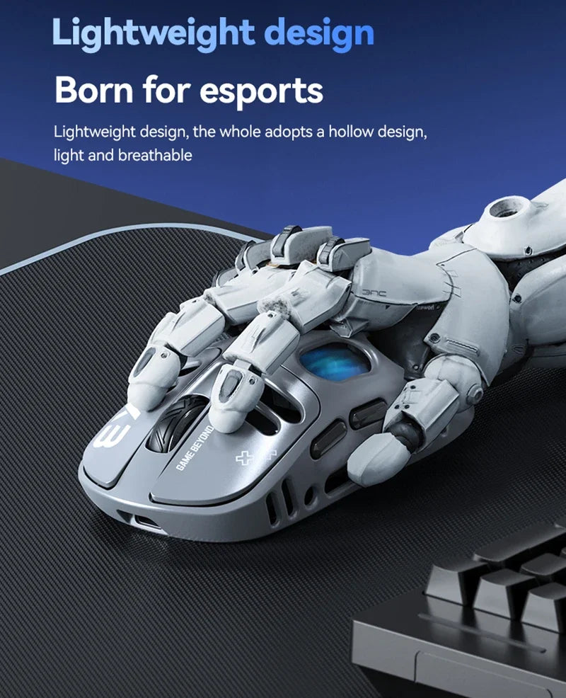 Mouse Gamer Lenovo X3 Triple Modo, RGB, Bluetooth, USB-C, Recargable