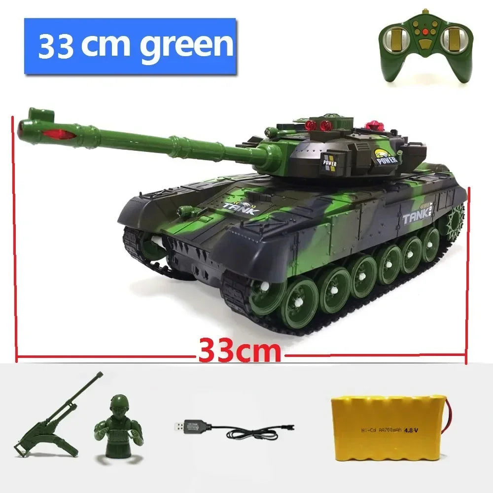 Tanque RC Grande 44cm Control Remoto Simulación Militar