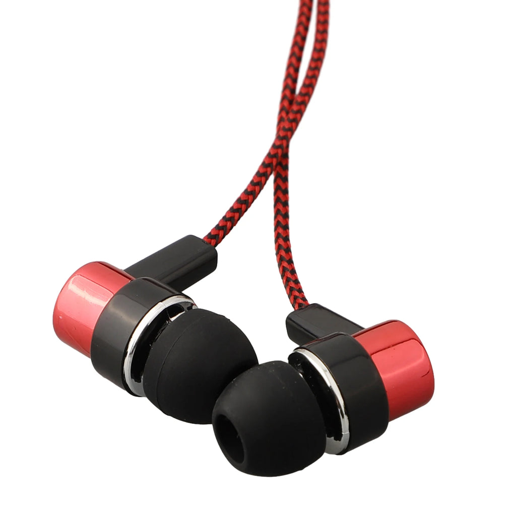 Experimente graves potentes con auriculares internos con cable, auriculares estéreo de 3,5 mm para dispositivos móviles, diseño con aislamiento de ruido