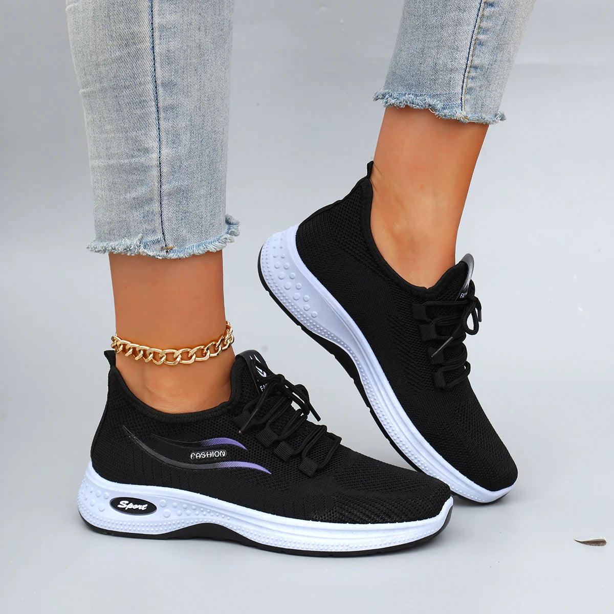 Zapatillas de malla transpirable de verano para mujer