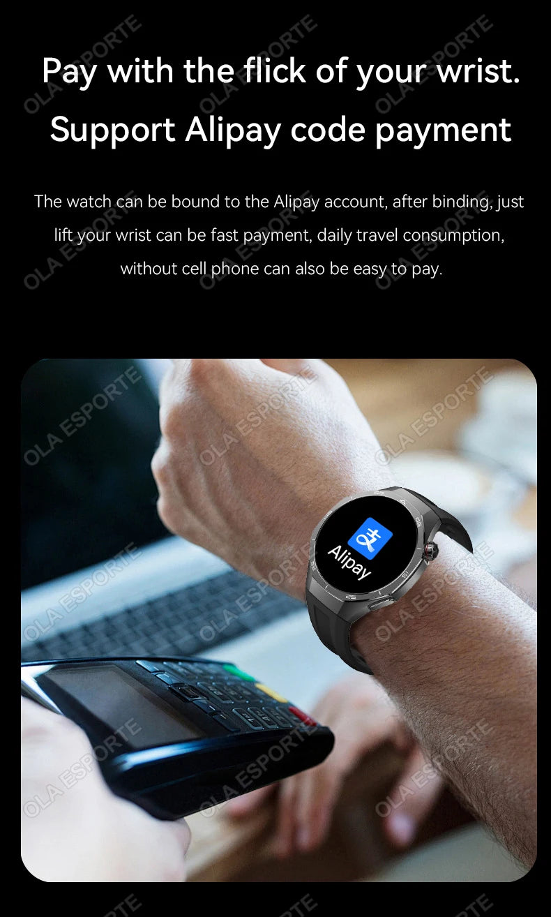 Reloj Inteligente 2026 Watch 5 Pro con GPS, Pantalla AMOLED de 360*360, NFC, Llamadas Bluetooth, Resistente al Agua, Monitor de Salud, Reloj Inteligente para Hombre Hw1