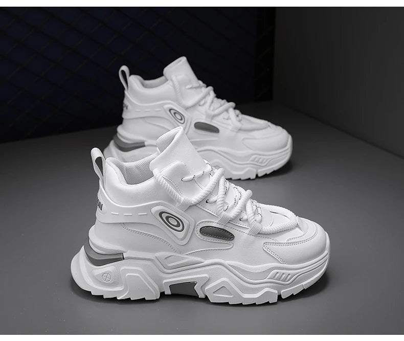 Zapatos informales de suela gruesa para hombre, zapatillas deportivas antideslizantes de suela blanda para las cuatro estaciones, zapatos deportivos Joker juveniles a la moda