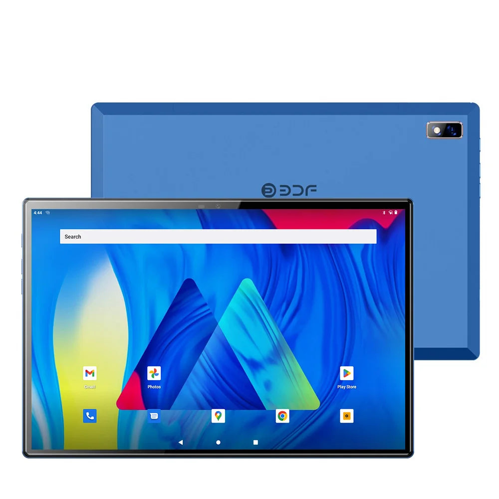 Tablet Android BDF de 10.1 pulgadas, Octa Core, 8GB RAM, 256GB, 4G LTE y 8000mAh