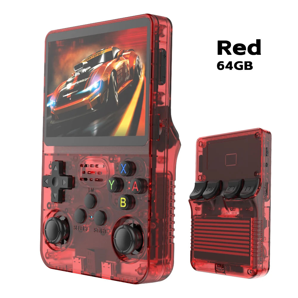 Consola de Juegos Retro R36S ARKOS, Pantalla IPS 3.5 Pulgadas, 64GB