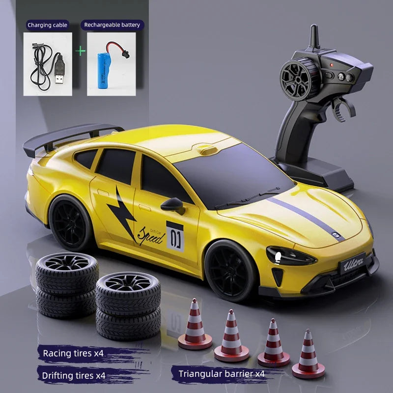 Coche de Carreras a Control Remoto 1:24, 4WD, Alta Velocidad, Juguete para Niños