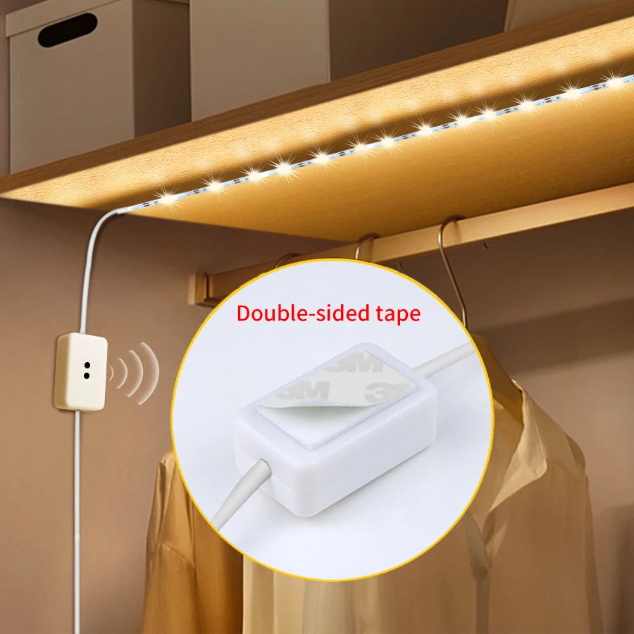 Tira LED para Gabinete con Sensor de Movimiento USB