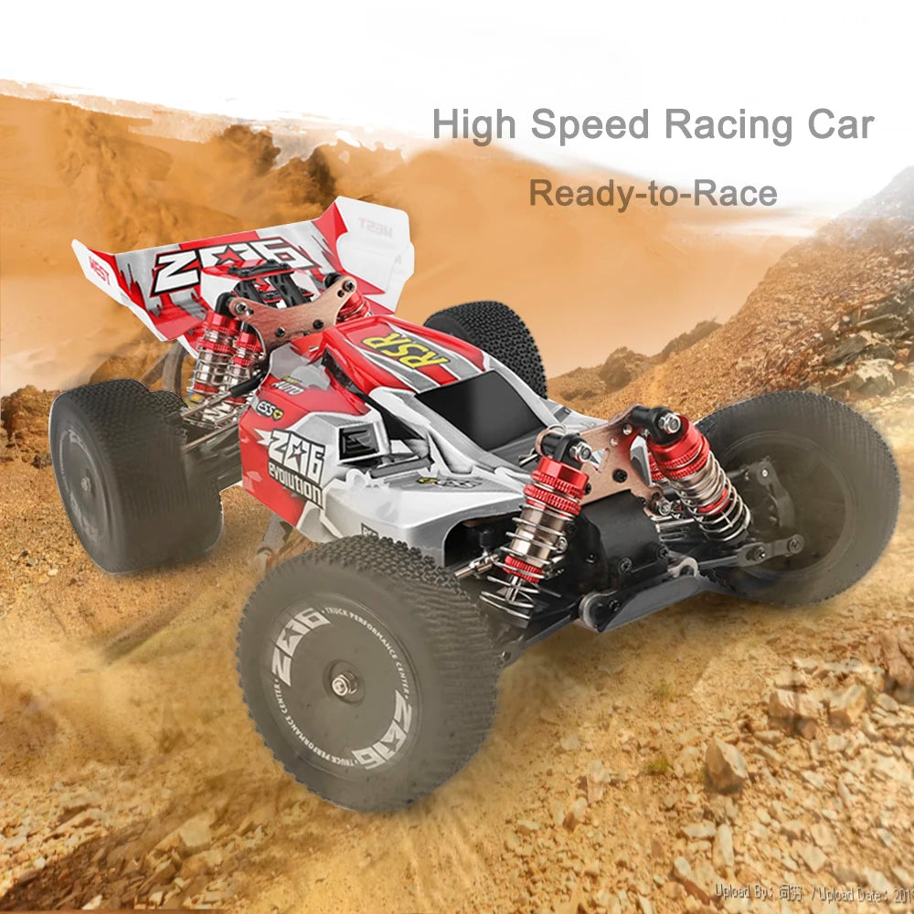 WLtoys 144001 144010   Coche teledirigido sin escobillas 1:14 2,4G 4WD eléctrico de alta velocidad todoterreno Control remoto coche de carreras de deriva 1/14 juguetes de regalo