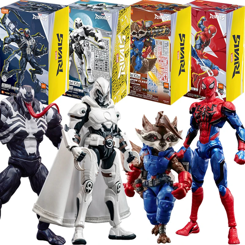 BLOKEES Original Spider Man Venom Marvel campeón clase versión figura de acción conjunta móvil ensamblado película modelo juguetes regalo