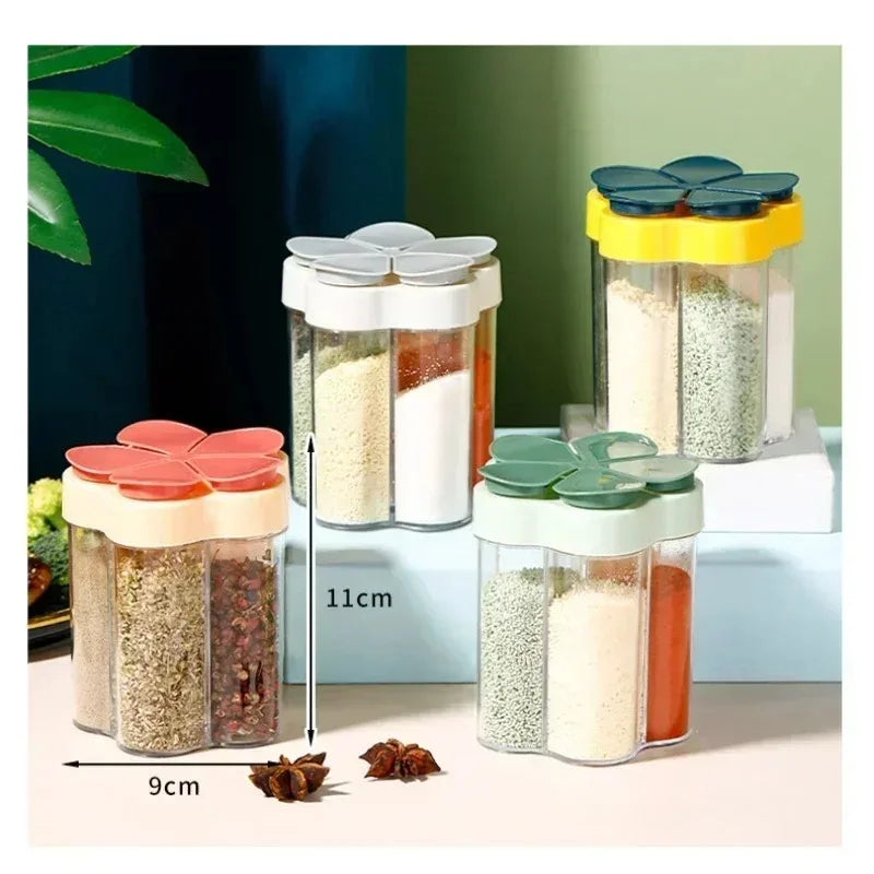 Tarro de condimentos, contenedor de plástico, botella de condimentos, organizador de especias, contenedores de condimentos para acampar al aire libre, juegos de utensilios de cocina, 1 Uds.