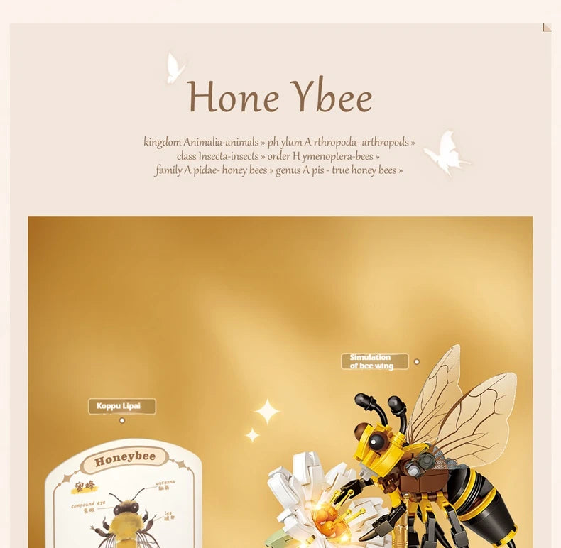 Bloques de Construcción de la Serie de Insectos Brillantes LOZ, Mini Modelo DIY, Decoración para el Hogar, Regalo de Cumpleaños para Adultos